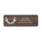 Wood deer antler wedding Return Address labels