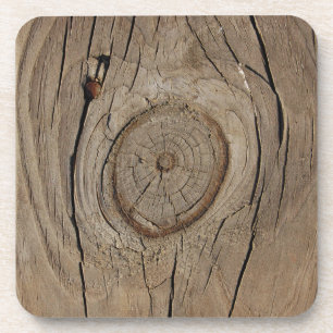 Wood design drink coaster