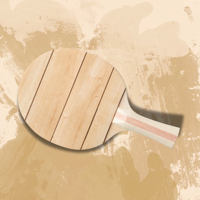 Wood Design Light Brown Wood |  Ping Pong Paddle (Creator Uploaded)