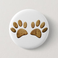 Wood Dog Paw Print