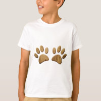 Wood Dog Paw Print