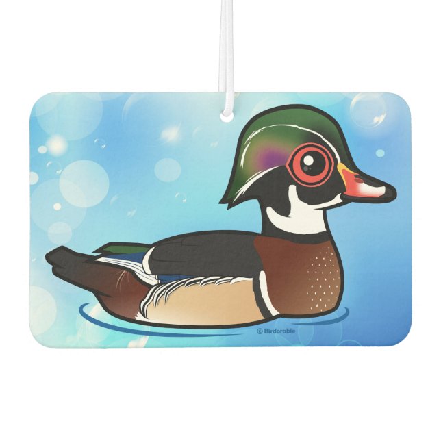 Wood Duck Car Air Freshener (Front)