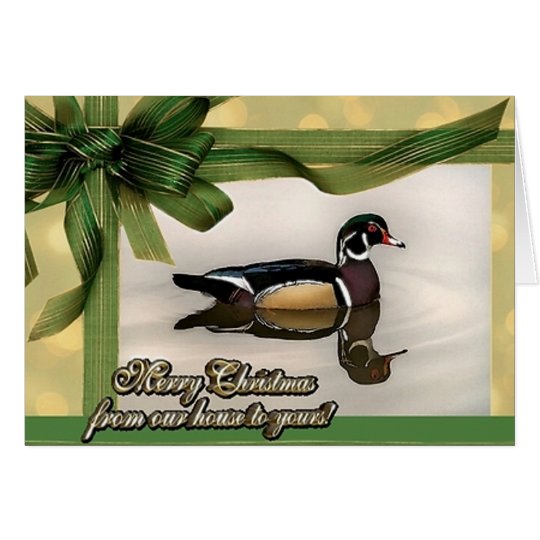 Wood Duck Christmas Card