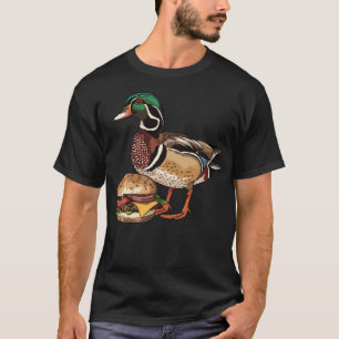 Wood Duck Eating A Hamburger T-Shirt