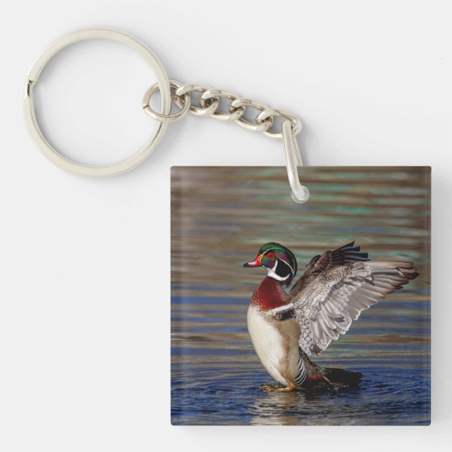 Wood Duck Key Ring (Front)