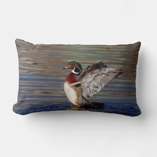 Wood Duck Lumbar Cushion (Front)