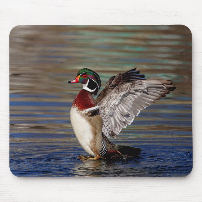 Wood Duck Mouse Mat (Front)