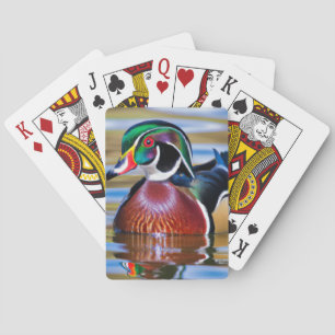 Wood Duck Playing Cards, Duck Hunting Playing Card