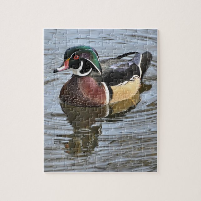 Wood Duck Puzzle (Vertical)
