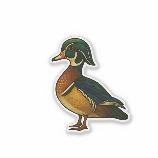 Wood Duck Sticker (Front)