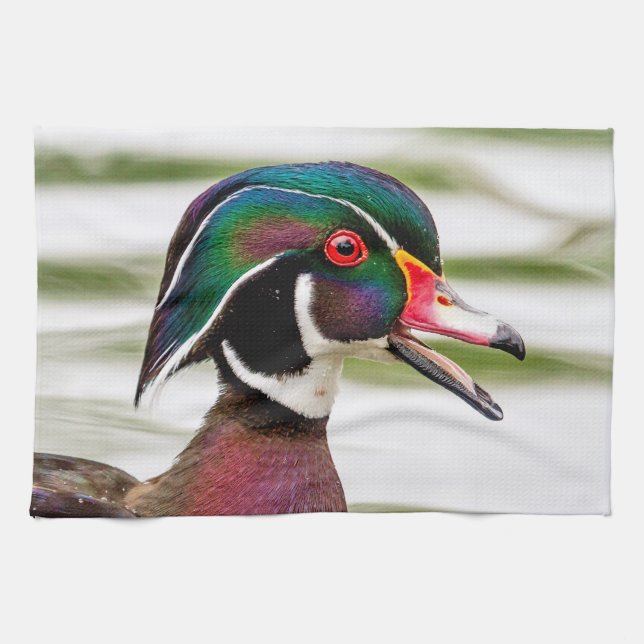 Wood Duck Tea Towel (Horizontal)