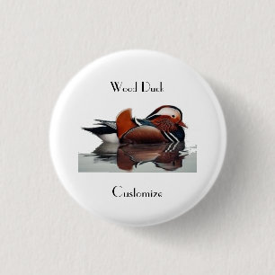 Wood Duck Thunder_Cove  Coaster 3 Cm Round Badge