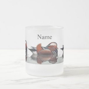 Wood Duck Thunder_Cove Frosted Glass Coffee Mug