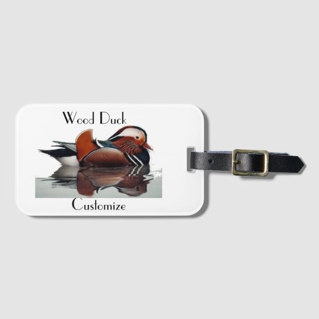Wood Duck Thunder_Cove Luggage Tag (Front Horizontal)