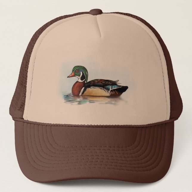 Wood Duck Trucker Hat (Front)