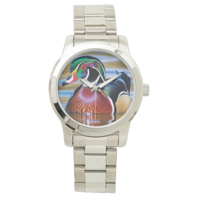 Wood Duck Watch for Men, Duck Hunting Watch (Front)