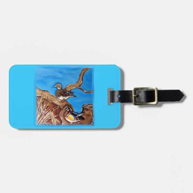 WOOD DUCKS LUGGAGE TAG (Front Horizontal)