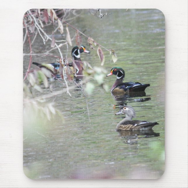 Wood Ducks Mouse Mat (Front)