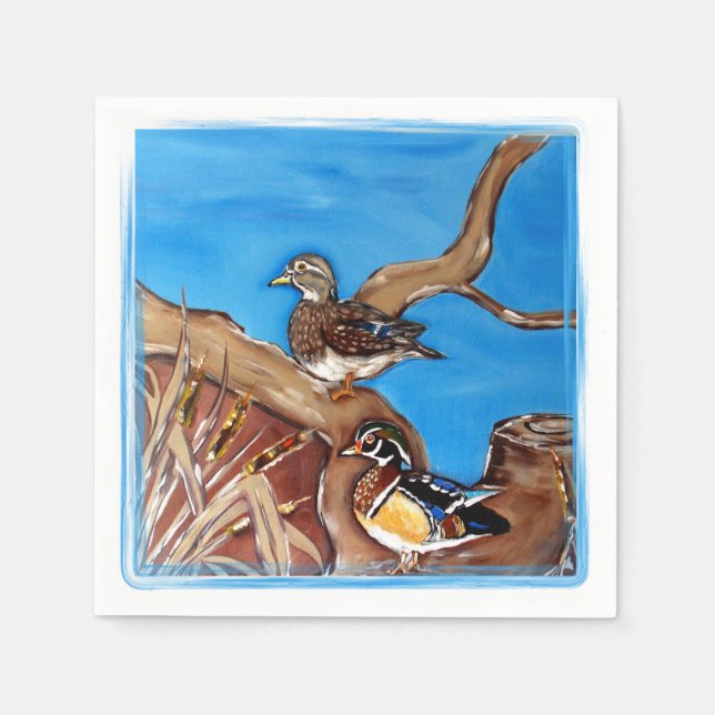 Wood Ducks Napkin (Front)