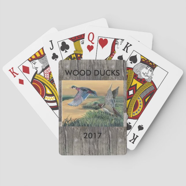 Wood Ducks Playing Cards (Back)