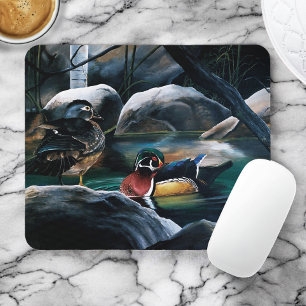 Wood Ducks Pond Mouse Mat