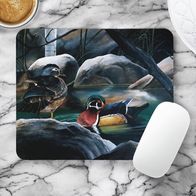 Wood Ducks Pond Mouse Mat (Creator Uploaded)