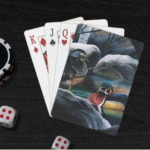 Wood Ducks Pond Playing Cards