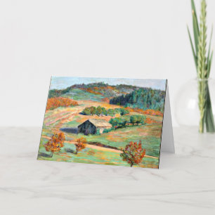 Wood - Early Fall Landscape Card