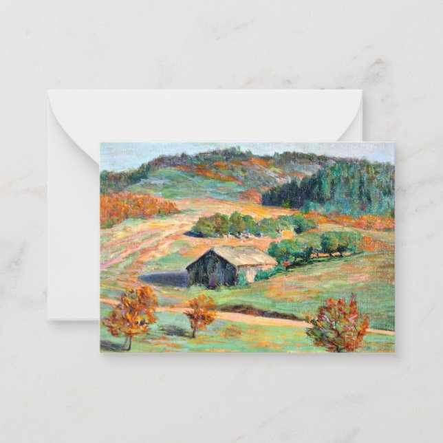 Wood - Early Fall Landscape Card (Front)