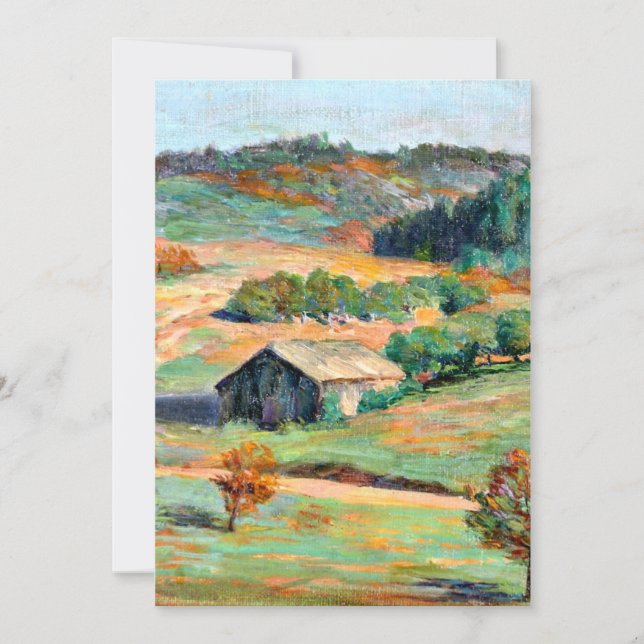 Wood - Early Fall Landscape Card (Front)