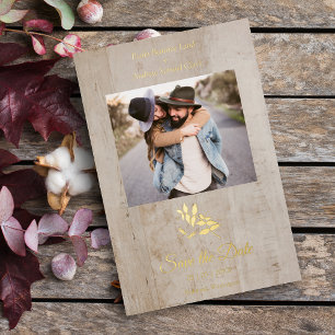 Wood Effect Rustic Dragonfly Couple Photo