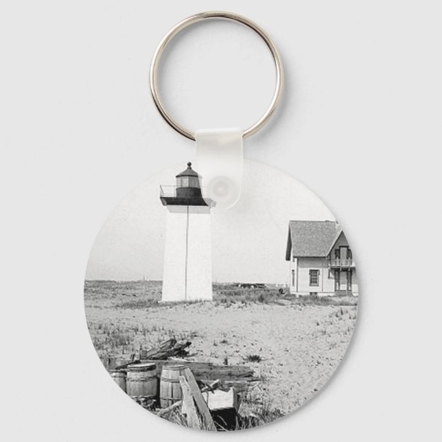 Wood End Lighthouse Key Ring (Front)