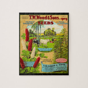 Wood Farm and Garden Seed Catalogue Jigsaw Puzzle