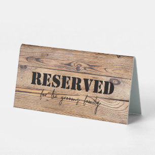 Wood Farmhouse Modern Rustic Wedding Reserved