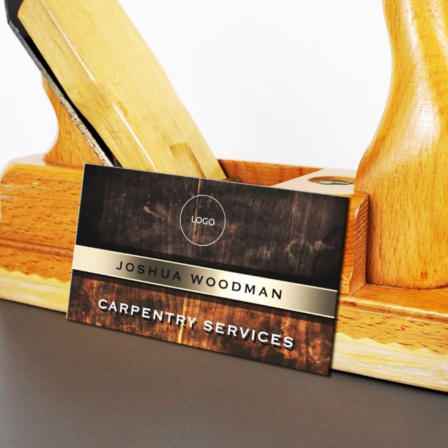Wood faux texture woodworks inspired business card (Creator Uploaded)