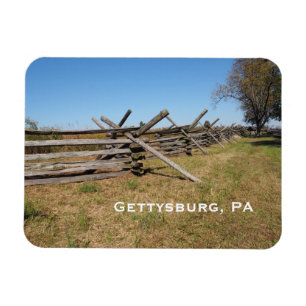 wood fence in Gettysburg PA Magnet