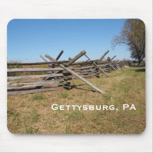 wood fence in Gettysburg PA Mouse Mat