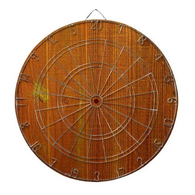 Wood Fence Panel Dart Board (Front)