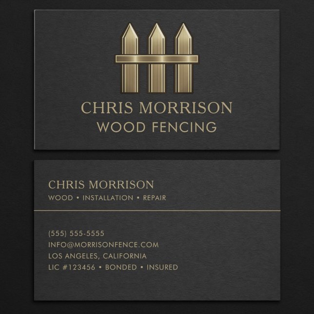 Wood Fencing Business Card (Creator Uploaded)