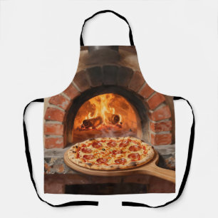 Wood-Fired Pepperoni Pizza Rustic Italian Apron