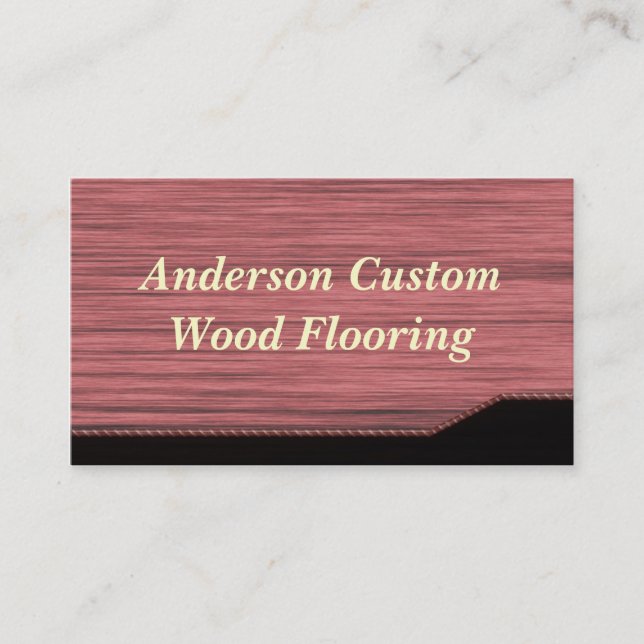 Wood Flooring Business Card (Front)