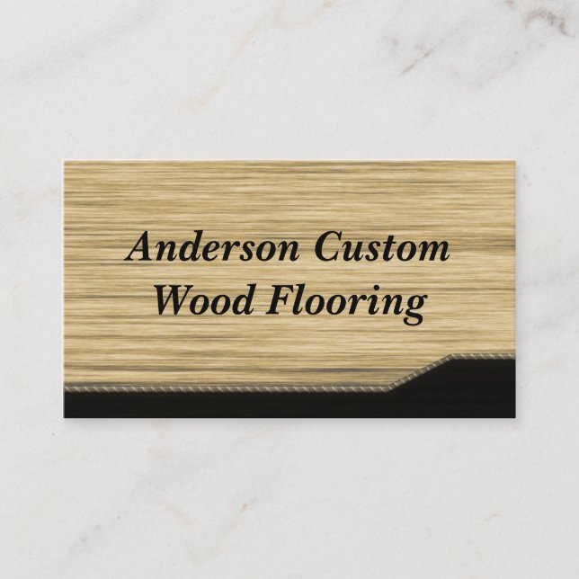 Wood Flooring Business Card (Front)