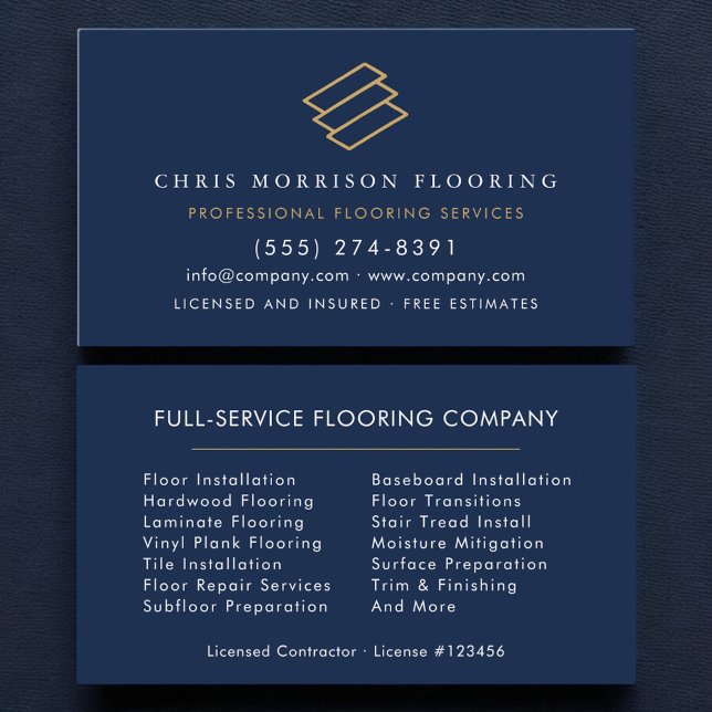 Wood Flooring Business Card (Creator Uploaded)