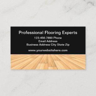 Wood Flooring Services Business Cards
