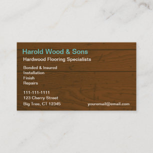 Wood Floors Business Card