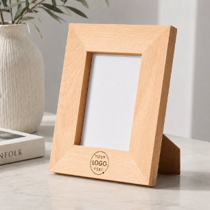 Wood Frame   Logo Engraved 4x6 Photo Display