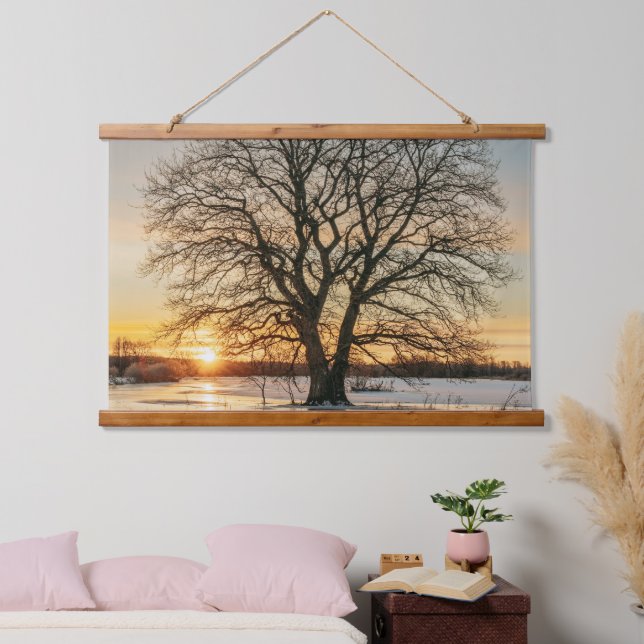 Wood Frame Wall Tapestry (Bedroom)