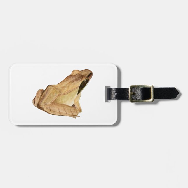 Wood Frog Luggage Tag (Front Horizontal)