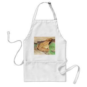 Wood Frog Watercolor Standard Apron