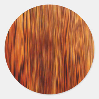 Wood Furniture Natural Brown Texture Style Fashion Classic Round Sticker